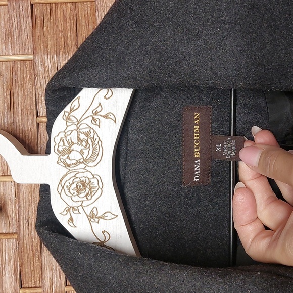 Dana Buchman Wool Coat Cozy Warm XL - Picture 10 of 13